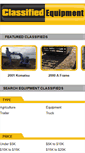 Mobile Screenshot of classified-equipment.com
