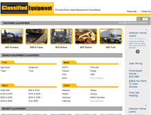 Tablet Screenshot of classified-equipment.com